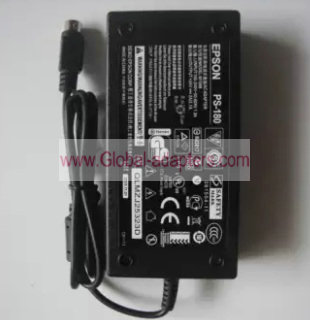 New Epson M159B 24V 2A 2000mA 3Pin Charger Ac Power Supply Adapter for Epson PS-180 PS-170 M122A Pri